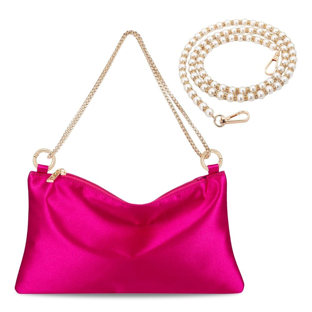 7156 ’s Satin Evening Bag Clutch Purse Handbag Wedding Shoulder Bag